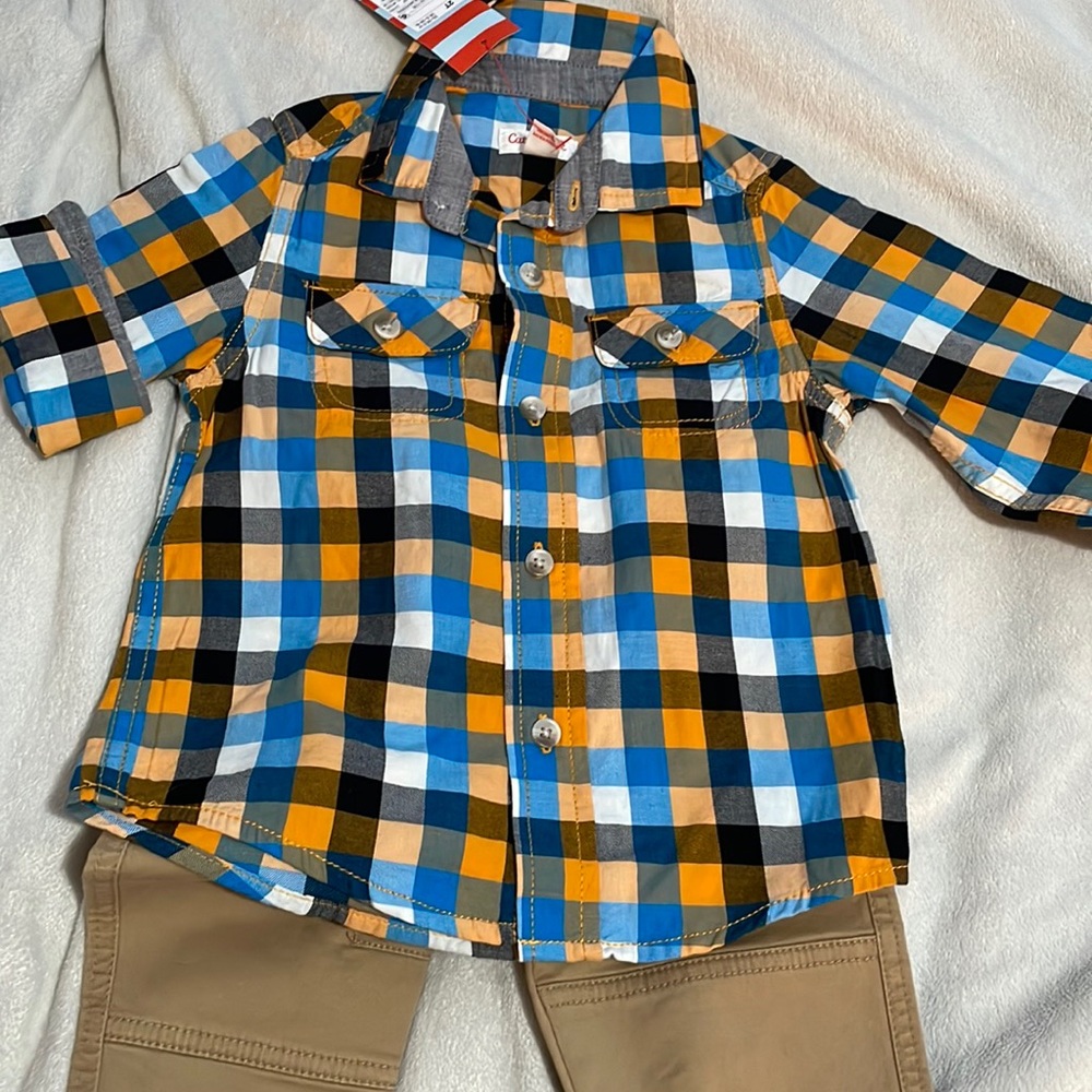 Cat and jack dress shirt and pants